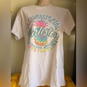 Gildan Charleston SC logo short sleeve t-shirt- White multi, S